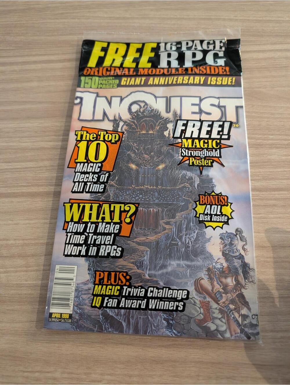 InQuest Magazine April 1998 Issue with Free 16-Page RPG Module